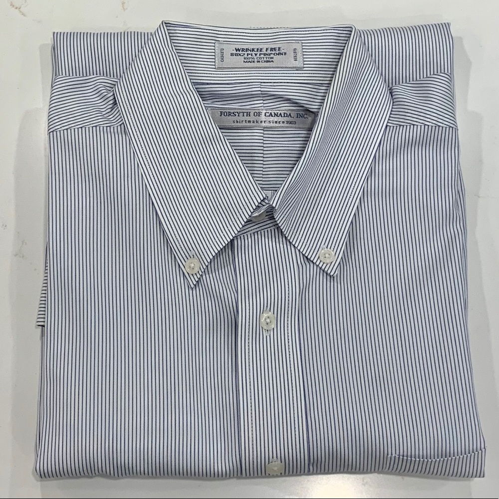 Forsyth of Canada Long Sleeve Dress Shirt EUC